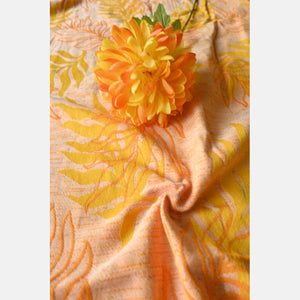 Yaro Woven wrap - Oasis Duo Yellow Peach Confetti - 99% Cotton, 1% Polyester