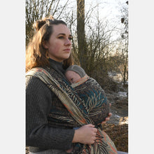 Laden Sie das Bild in den Galerie-Viewer, Yaro vävd sjal - Oasis Trinity Yellow Blue Red Wool Tencel - 50% bomull, 30% merinoull, 20% tencel - Utförsäljning!
