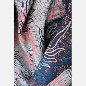 Yaro vävd sjal - Oasis Trinity Yellow Blue Red Wool Tencel - 50% bomull, 30% merinoull, 20% tencel - Utförsäljning!