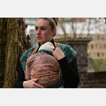 Laden Sie das Bild in den Galerie-Viewer, Yaro ringsjal - Runes Trinity Emerald Bronze Seacell Ring Sling - 85% Bomull, 15% Seacell - Utförsäljning!
