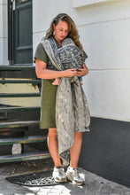 Load image into Gallery viewer, Yaro Ring Sling - Terra Duo Brown Black Wool Ring Sling - 70% cotton, 30% Merino wool
