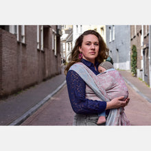 Ladda upp bild till gallerivisning, Yaro vävd sjal - Terra Duo Nuage Pastel Blue Silk - 70% bomull, 30% silke
