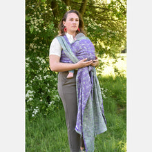 Load image into Gallery viewer, Yaro Woven Wrap - Terra Duo Violet Olive Flame - 100% cotton
