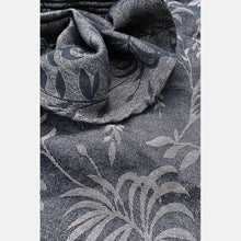 Load image into Gallery viewer, Yaro woven wrap - Tropical Black Origami Melange Linen - 60% cotton, 40% linen
