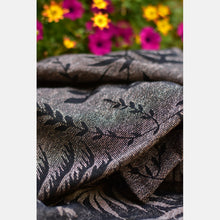 Load image into Gallery viewer, Yaro woven wrap - Tropical Black Origami Melange Linen - 60% cotton, 40% linen
