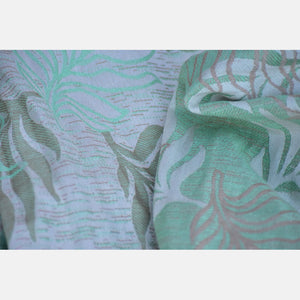 Yaro ringsjal - Oasis Duo Light-Green Beige Silk Linen Seacell Ring Sling - 60% bomull, 15% silke, 15% linne, 10% seacell