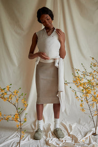 Coracor Natural Dye Walnut trikåsjal