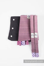 Laden Sie das Bild in den Galerie-Viewer, Drool Pads - LITTLE HERRINGBONE OMBRE PINK
