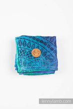 Ladda upp bild till gallerivisning, Muslin Square 65x65cm - PEACOCK&#39;S TAIL - FANTASY
