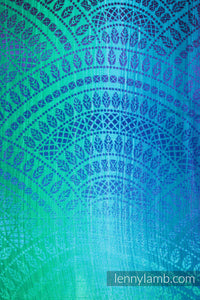 Muslin Square 65x65cm - PEACOCK'S TAIL - FANTASY