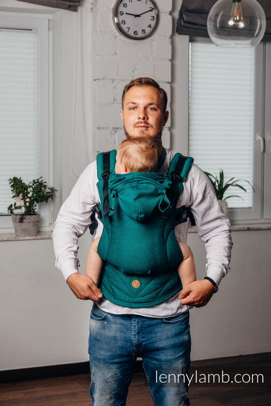 LennyGo Ergonmic Carrier - EMERALD - 100% bomull