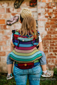 LennyPreschool Carrier - CAROUSEL OF COLORS - 100% bomull