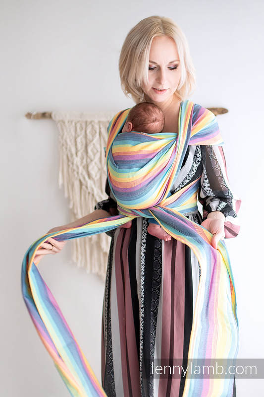 Lenny Lamb Baby Sling/Vävd sjal för prematur - LUNA - 100% bomull