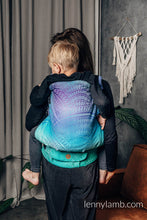Laden Sie das Bild in den Galerie-Viewer, LennyPreschool Carrier - PEACOCK&#39;S TAIL - FANTASY 100% bomull
