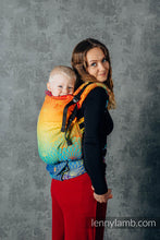 Load image into Gallery viewer, LennyPreschool Carrier - RAINBOW LOTUS - 100% cotton
