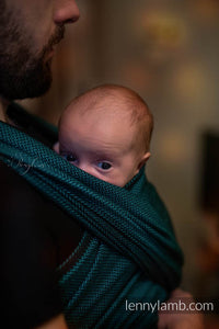 Lenny Lamb Baby Sling/Vävd sjal för prematur - EMERALD - 100% bomull