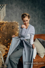 Ladda upp bild till gallerivisning, Lenny Lamb Baby Sling/Vävd sjal för prematur - LITTLE HERRINGBONE GREY - 100% bomull
