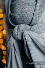 Ladda upp bild till gallerivisning, Lenny Lamb Baby Sling/Vävd sjal för prematur - LITTLE HERRINGBONE GREY - 100% bomull
