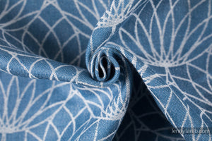 Lenny Lamb Ringsjal - LOTUS - BLUE - 100% linne