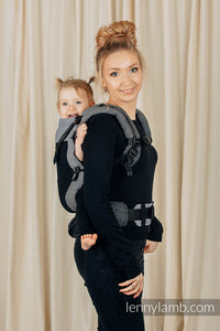 LennyUpGrade Mesh Carrier - LITTLE HERRINGBONE OMBRE GREY - 75% Bomull, 25% polyester