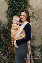 Load image into Gallery viewer, Lenny Lamb Woven Baby Wrap - LOTUS - GOLD - 100% linen

