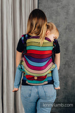 Load image into Gallery viewer, LennyPreschool Carrier - CAROUSEL OF COLORS - 100% cotton
