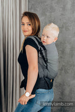 Load image into Gallery viewer, LennyPreschool Carrier - LITTLE HERRINGBONE OMBRE GRAY - 100% cotton

