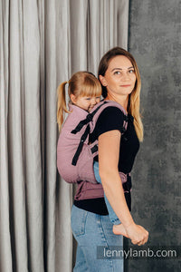 Utgår! - LennyPreschool Carrier - LITTLE HERRINGBONE OMBRE PINK - 100% bomull