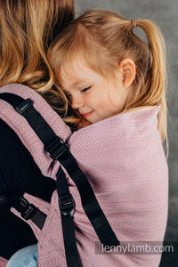 Utgår! - LennyPreschool Carrier - LITTLE HERRINGBONE OMBRE PINK - 100% bomull