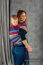 Ladda upp bild till gallerivisning, LennyHybrid Half Buckle Carrier - CAROUSEL OF COLORS - 100% bomull - PreSchool
