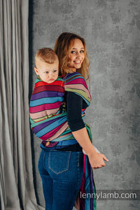 LennyHybrid Half Buckle Carrier - CAROUSEL OF COLORS - 100% bomull - PreSchool