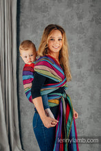 Ladda upp bild till gallerivisning, LennyHybrid Half Buckle Carrier - CAROUSEL OF COLORS - 100% bomull - PreSchool
