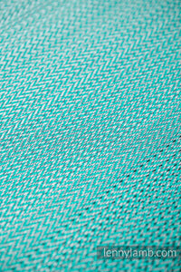 Wrap-Tai Carrier - LITTLE HERRINGBONE OMBRE GREEN - 100% bomull
