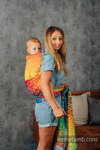 Ladda upp bild till gallerivisning, LennyHybrid Half Buckle Carrier - RAINBOW - CHEVRON - 100% bomull - PreSchool
