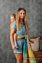Ladda upp bild till gallerivisning, LennyHybrid Half Buckle Carrier - RAINBOW - CHEVRON - 100% bomull - PreSchool
