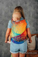 Ladda upp bild till gallerivisning, LennyHybrid Half Buckle Carrier - RAINBOW - CHEVRON - 100% bomull - PreSchool
