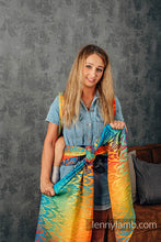 Ladda upp bild till gallerivisning, LennyHybrid Half Buckle Carrier - RAINBOW - CHEVRON - 100% bomull - PreSchool
