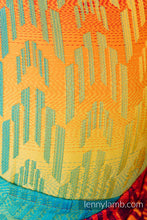 Ladda upp bild till gallerivisning, LennyHybrid Half Buckle Carrier - RAINBOW - CHEVRON - 100% bomull - PreSchool
