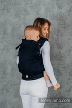 Ladda upp bild till gallerivisning, LennyPreschool Carrier - BASIC LINE LITTLE HERRINGBONE BLACK EBONY - 100% bomull
