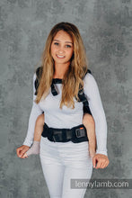 Ladda upp bild till gallerivisning, LennyPreschool Carrier - BASIC LINE LITTLE HERRINGBONE BLACK EBONY - 100% bomull
