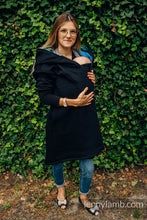 Laden Sie das Bild in den Galerie-Viewer, Asymmetrical Hoodie - Black with Rainbow Lotus
