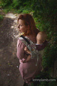 Lenny Buckle Onbuhimo Carrier - HERBARIUM - RECLAIMED BY NATURE  - 45% bomull, 33% merinoull, 14% kashmir, 8% silke