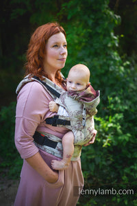 LennyGo Ergonmic Carrier - HERBARIUM - RECLAIMED BY NATURE - 45% bomull, 33% merinoull, 14% kashmir, 8% silke