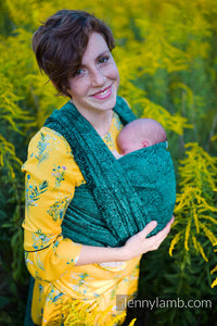 Lenny Lamb Woven Baby Wrap/Vävd sjal - WILD WINE - IVY - 51% bomull, 49% silke
