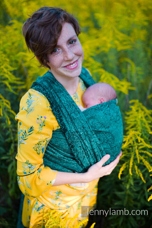 Lenny Lamb Woven Baby Wrap/Vävd sjal - WILD WINE - IVY - 51% bomull, 49% silke