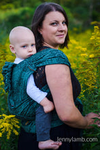 Ladda upp bild till gallerivisning, LennyHybrid Half Buckle Carrier - WILD WINE - IVY - 51% bomull, 49% silke - Standard

