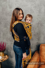 Load image into Gallery viewer, Lenny Lamb Woven Baby Wrap - UNDER THE LEAVES - GOLDEN AUTUMN - 100% cotton
