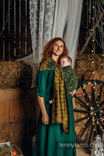 Ladda upp bild till gallerivisning, Lenny Lamb Ringsjal - DECO - GOLDEN MOSS - 75% bomull, 21% merinoull, 4% kashmir
