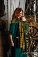 Ladda upp bild till gallerivisning, Lenny Lamb Ringsjal - DECO - GOLDEN MOSS - 75% bomull, 21% merinoull, 4% kashmir

