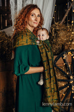 Ladda upp bild till gallerivisning, Lenny Lamb Ringsjal - DECO - GOLDEN MOSS - 75% bomull, 21% merinoull, 4% kashmir
